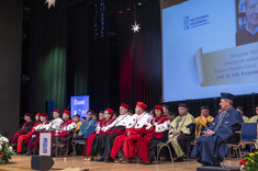 Uroczystość nadania tytułu doktora honoris causa prof. K. Matyjaszewskiemu,